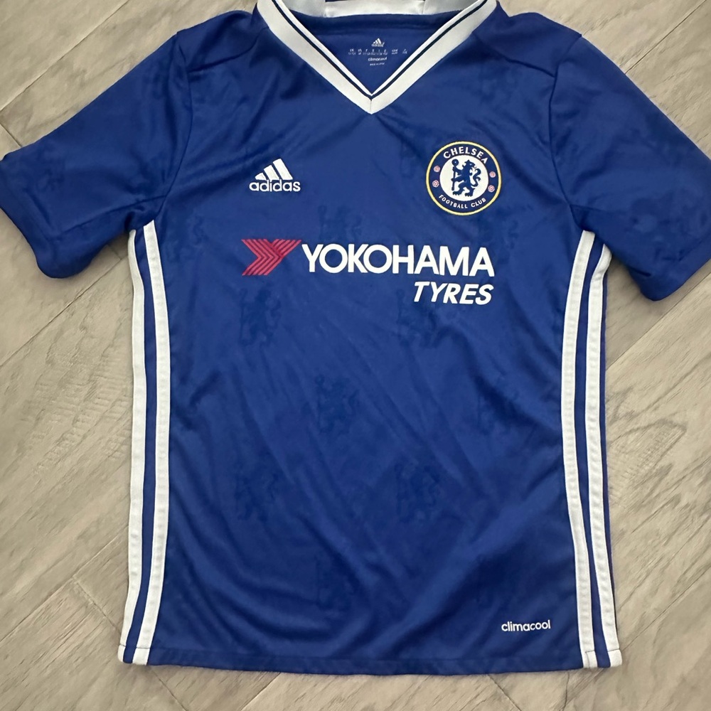 Adidas Blue Chelsea FC Jersey with White Accents
